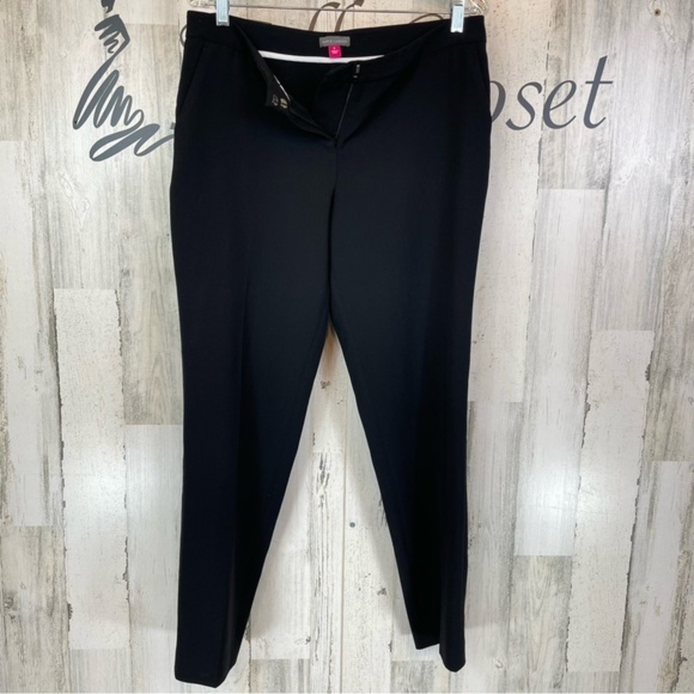 Vince Camuto Women’s Black Skinny Leg Mid Rise Work Dress Career Pants Sz 6‎